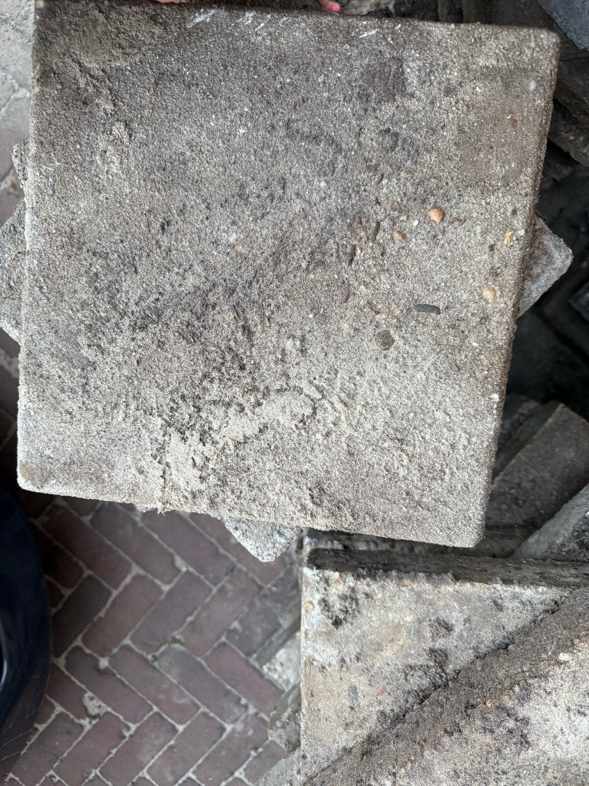 Gratis af te halen!! Grindtegels 50x50 cm, stoeptegels 30x30, Ophalen, Gebruikt, Minder dan 5 m², Beton
