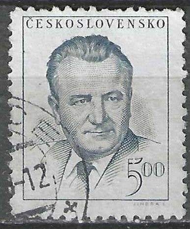 Tsjechoslowakije 1948/1952 - Yvert 480 - Gottwald - 5 k (ST), Verzenden, Overige landen, Gestempeld