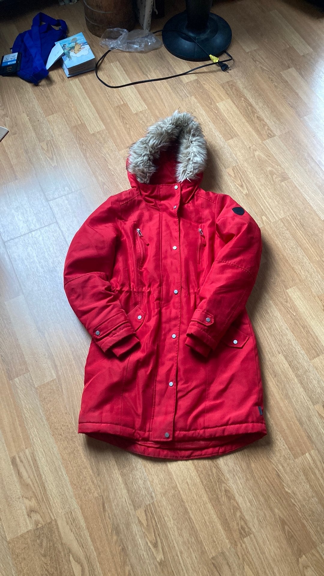 Vero Moda rodehalf lange jas met bontkraag!, Ophalen of Verzenden, Zo goed als nieuw, Jack