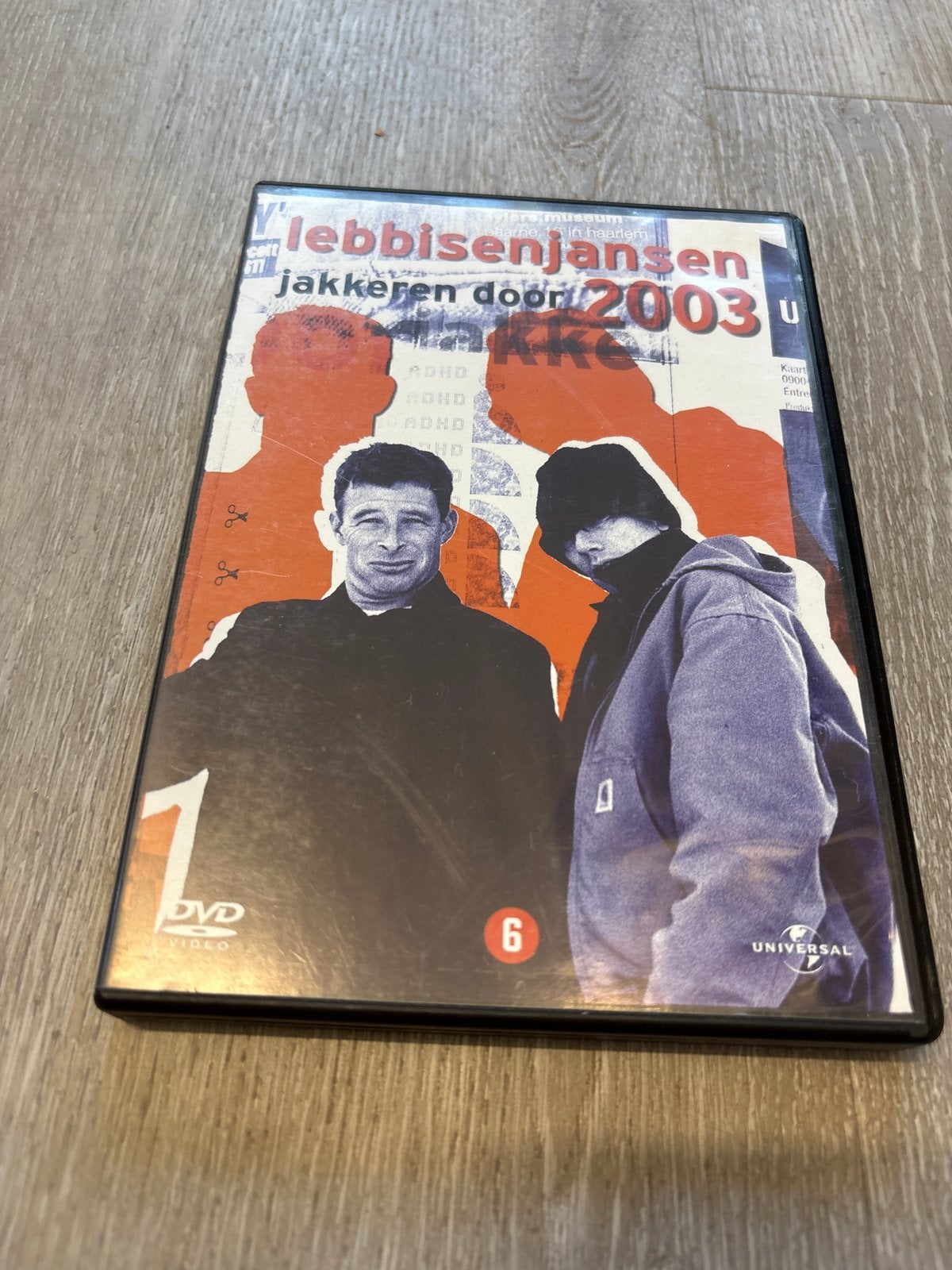 Lebbis en Jansen - Jakkeren door 2003 DVD, Cd's en Dvd's, Stand-up of Theatershow, Overige artiesten, Gebruikt, Alle leeftijden