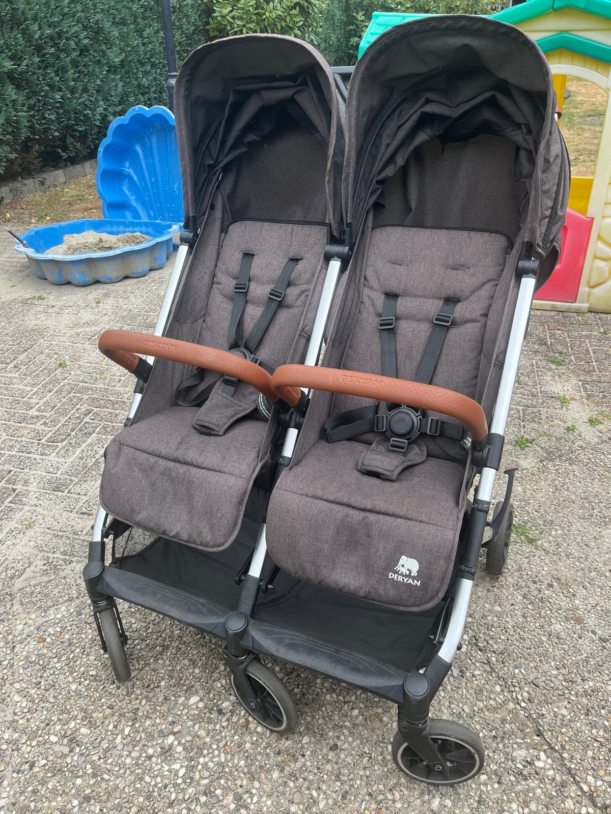 Deryan rolo duo X2 buggy, Kinderen en Baby's, Buggy's, Ophalen, Gebruikt, Overige merken, Verstelbare rugleuning