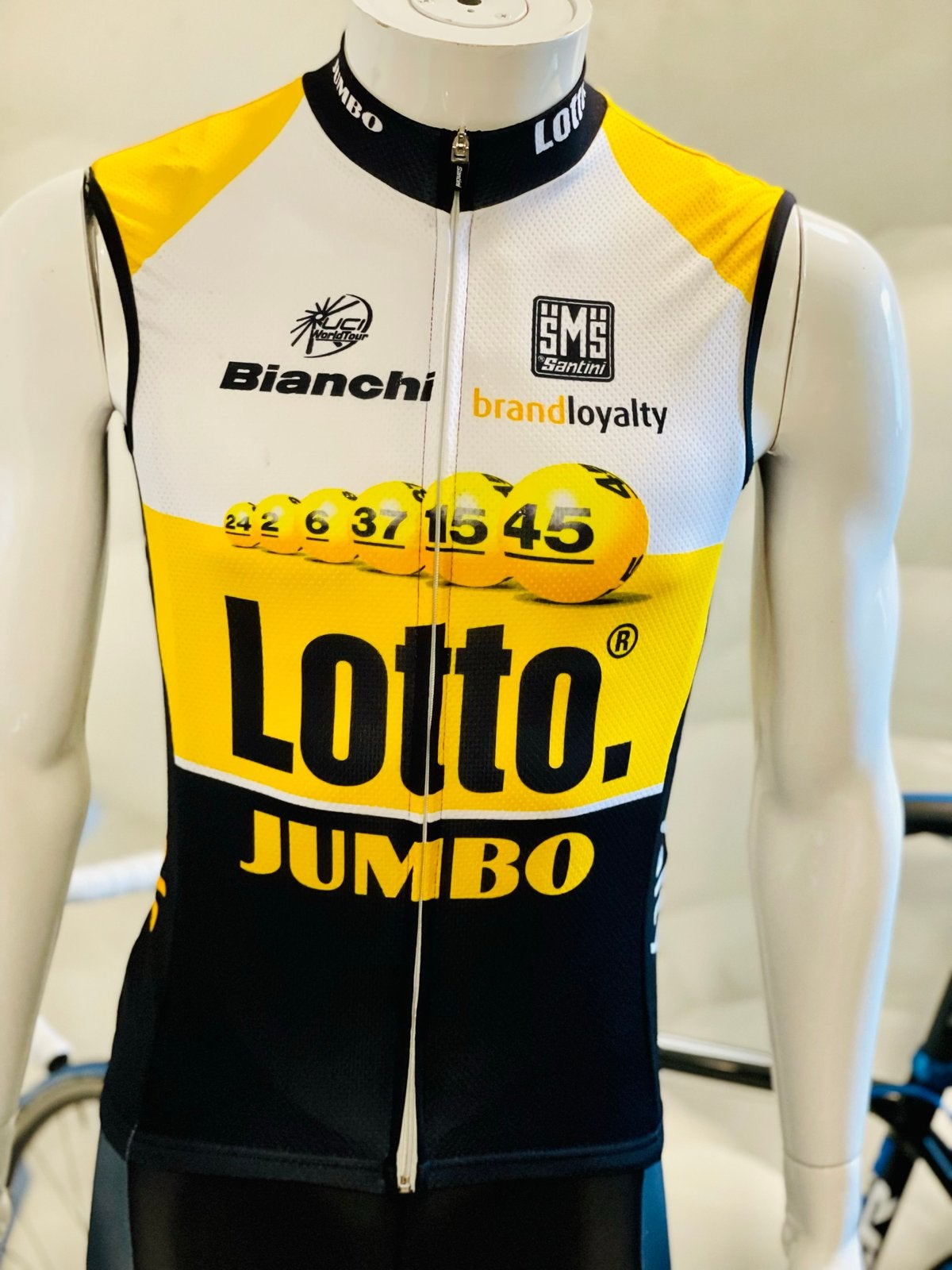 Wielrenshirt zonder mouwen windva Bianchi maat S, S, Heren, Nieuw, Ophalen of Verzenden