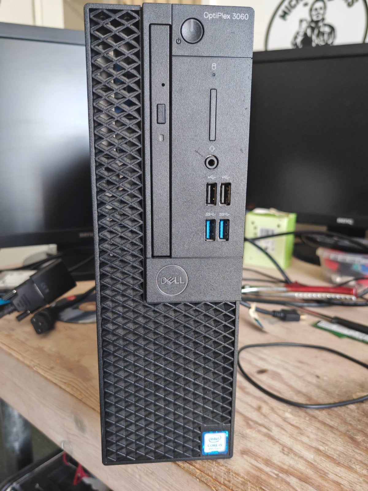 Te koop mooie pc set, Computers en Software, Desktop Pc's, Met monitor, 256 GB, Dell optiplex, 8 GB