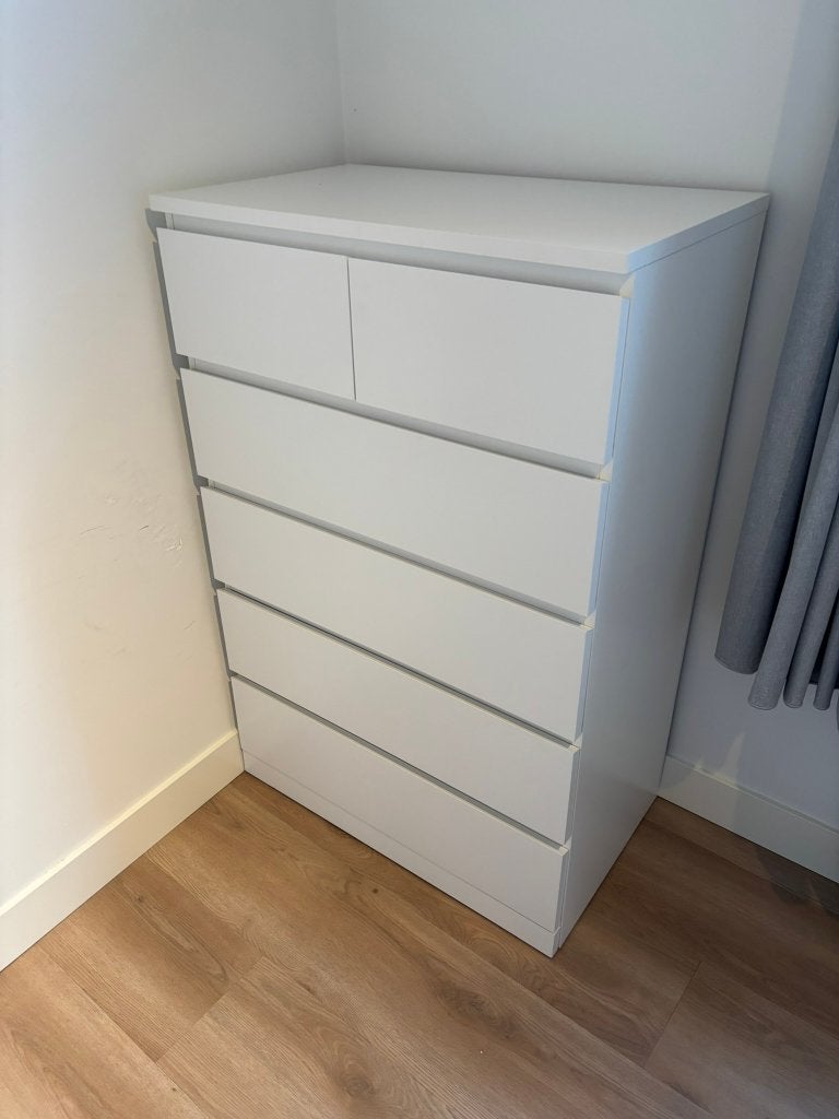 IKEA Malm ladekast 6 lades, Ophalen, Gebruikt, 5 laden of meer, 50 tot 100 cm