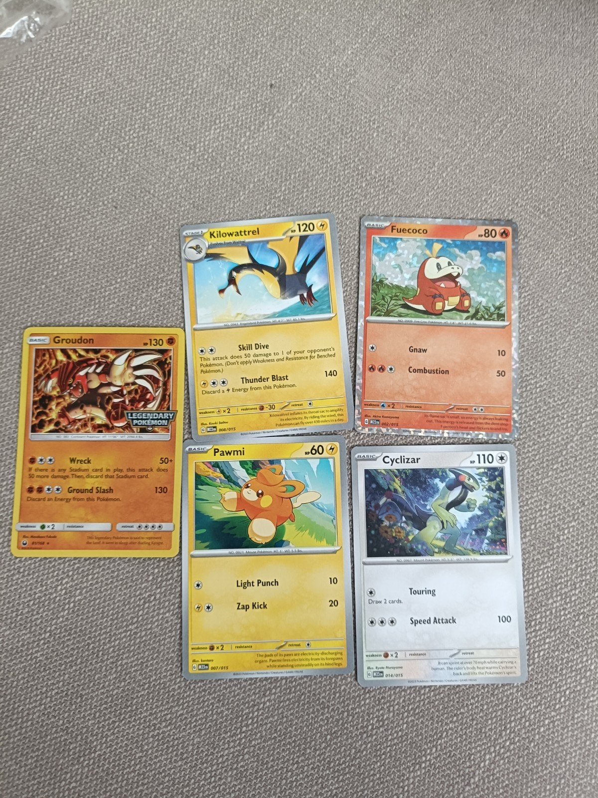 5 Pokemon kaarten, Ophalen, Nieuw, Meerdere kaarten