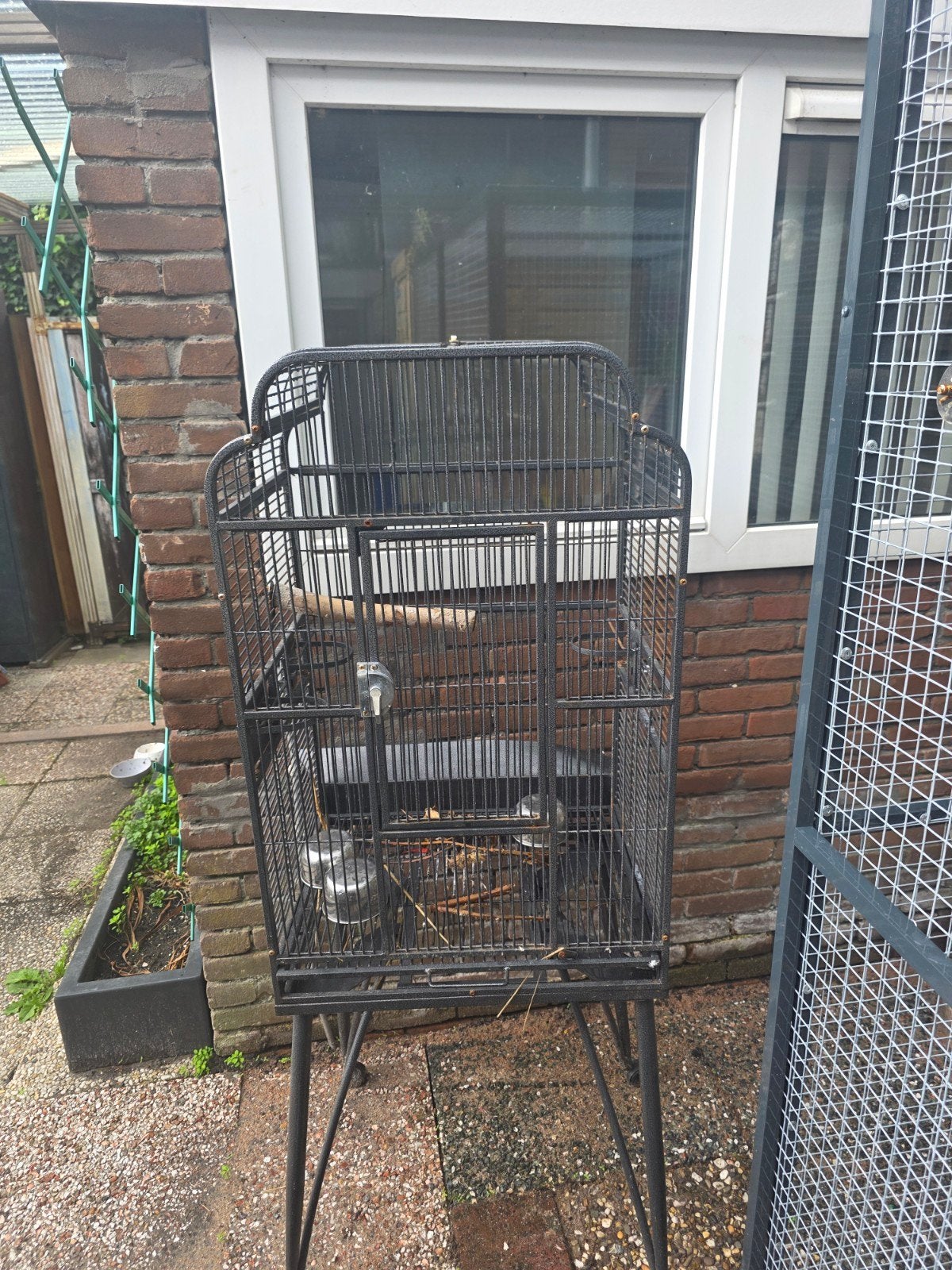 papegaaien kooi, Ophalen of Verzenden, Metaal, Vogelkooi