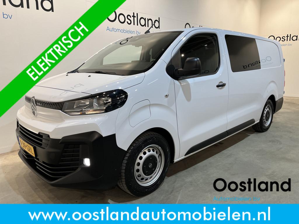 Citroën ë-Jumpy L3 136 PK DC 6 PERS. 75 kWh / 100% Elektri, Auto's, Bestelauto's, Gebruikt, Zwart, Citroën, Wit