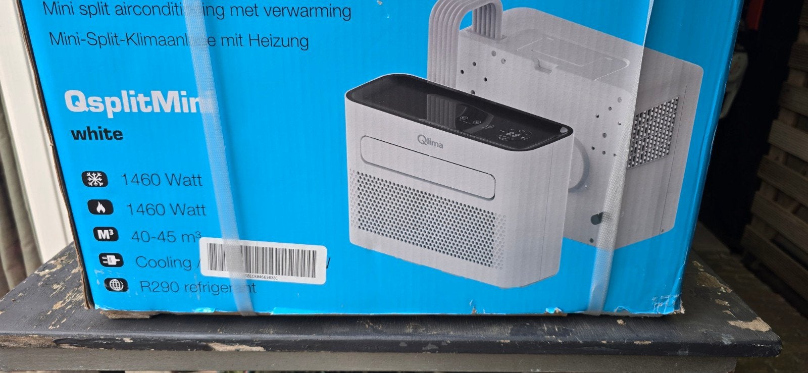 Qlima QSplitMini, Ophalen, Minder dan 60 m³, Nieuw, 3 snelheden of meer