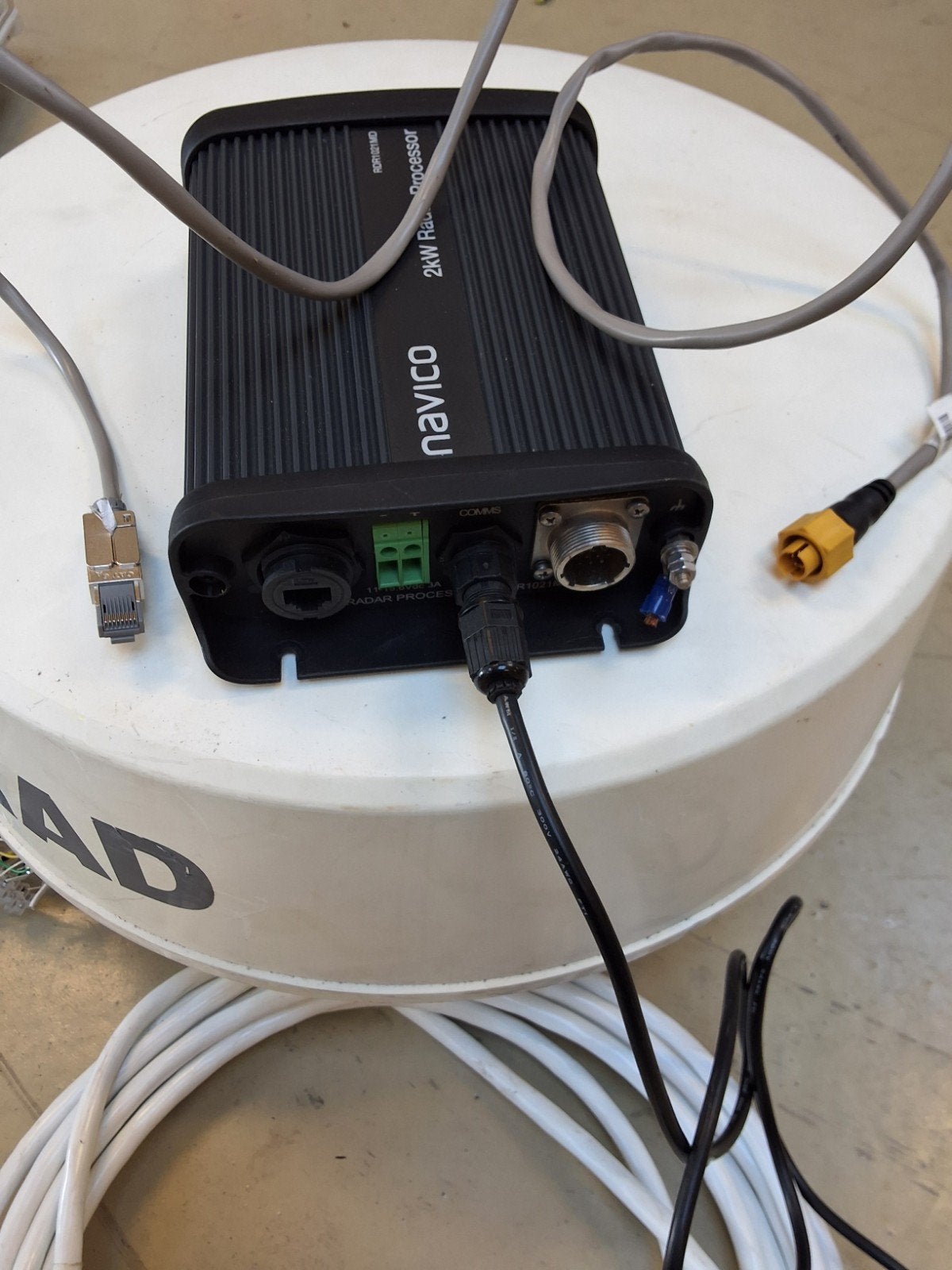 Navico Simrad 2kW Radar Processor RDR1021MD, navman JMA-1100, Ophalen, Gebruikt, Radar