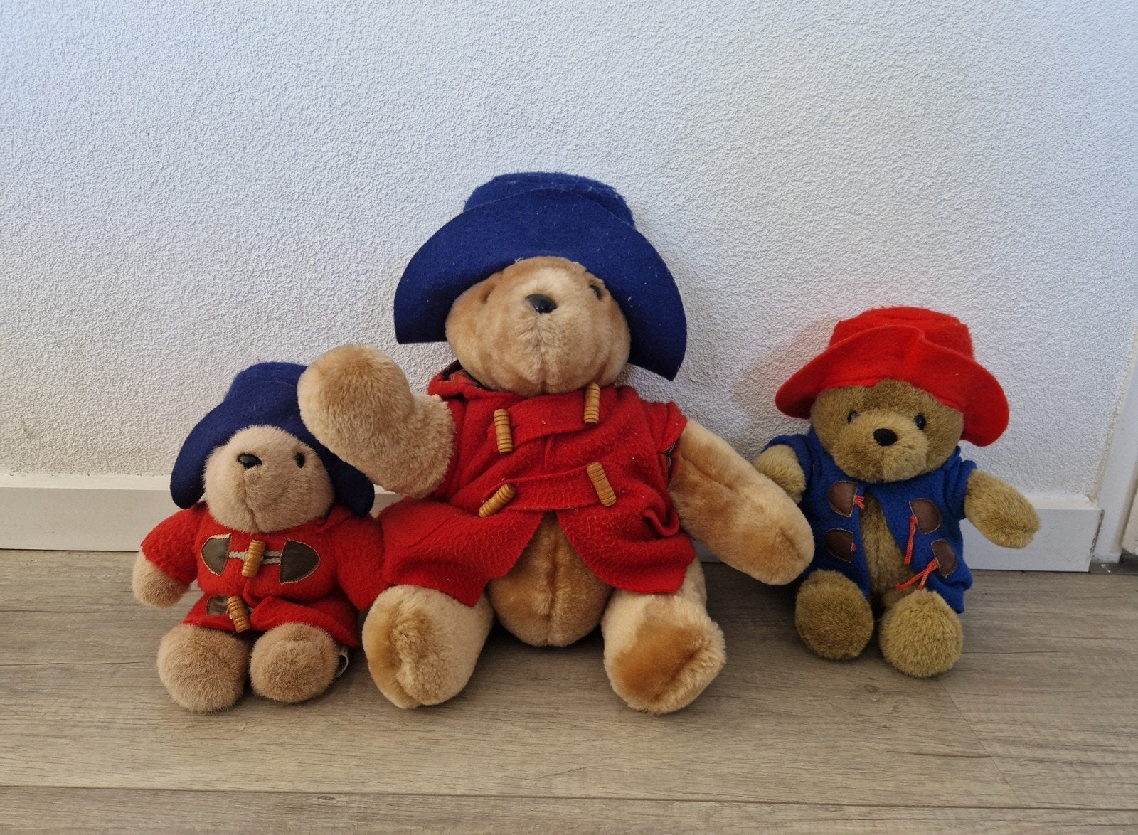 3 paddington bear beer eden knuffels vintage plush pluche, Ophalen of Verzenden, Zo goed als nieuw, Stoffen beer, Overige merken