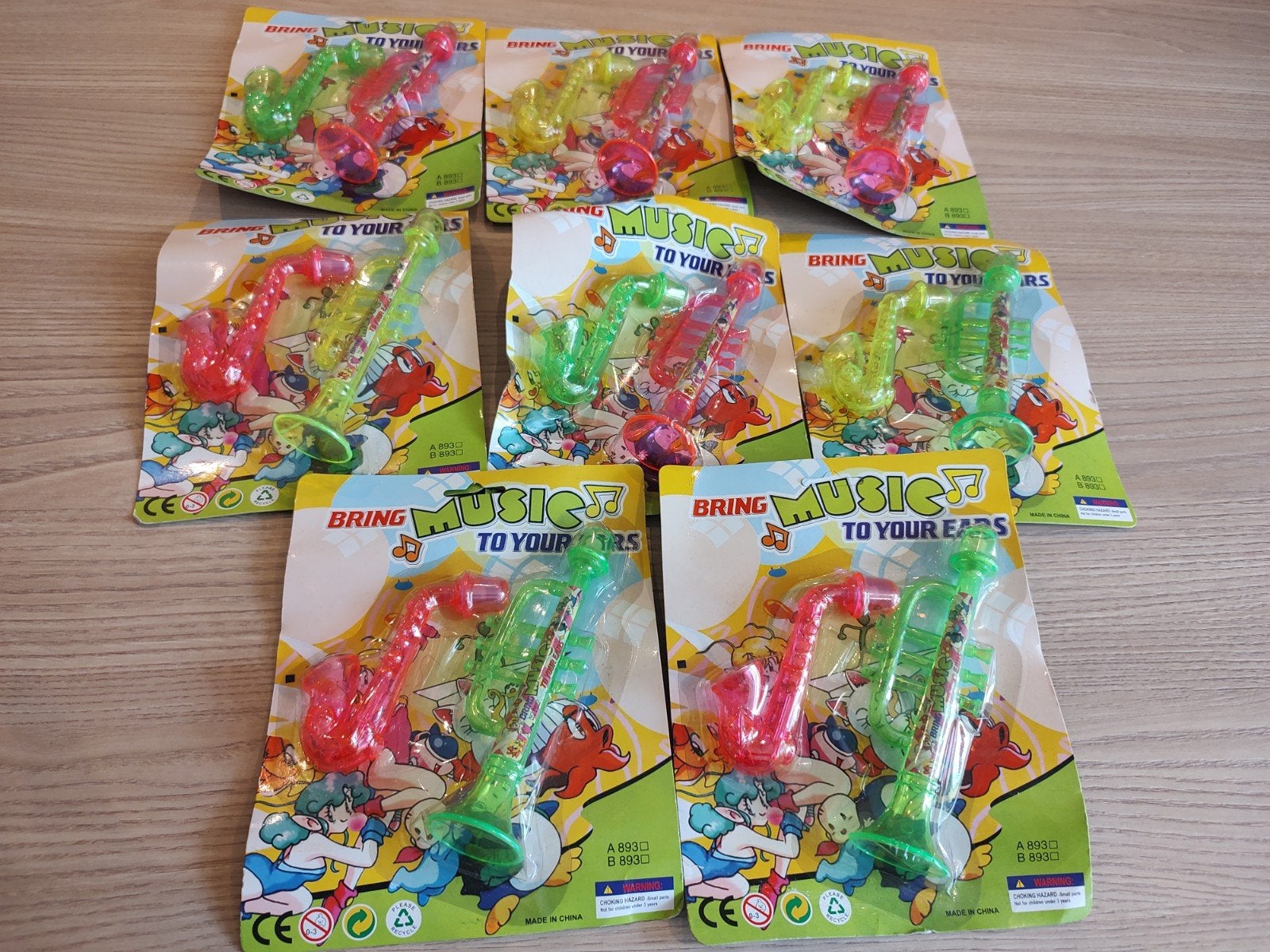 Plastic toeters, 8 verpakkingen, Ophalen of Verzenden, Nieuw, Jongen of Meisje
