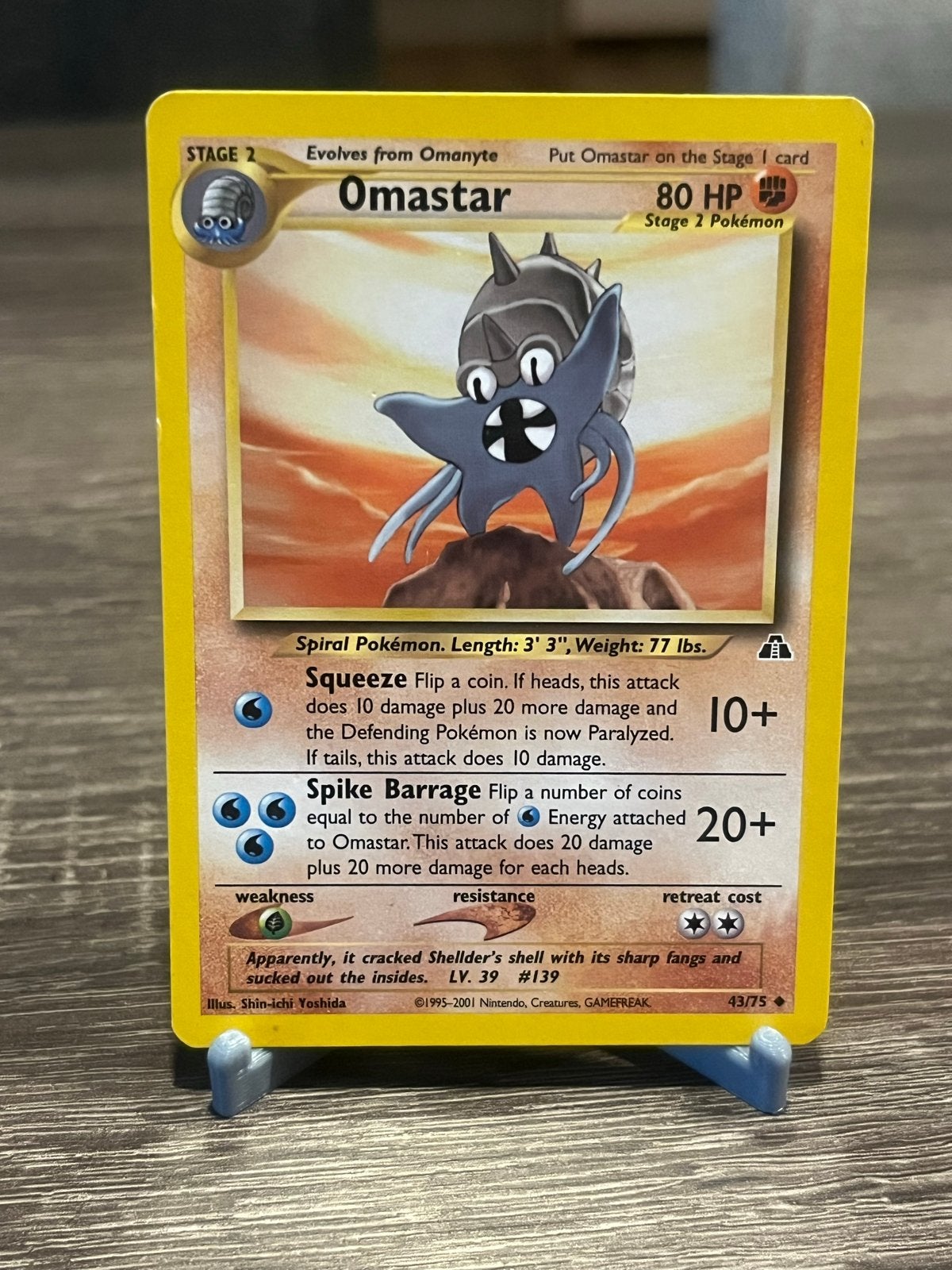 Omastar (43/75) - Neo Discovery - EX, Ophalen of Verzenden, Gebruikt, Losse kaart