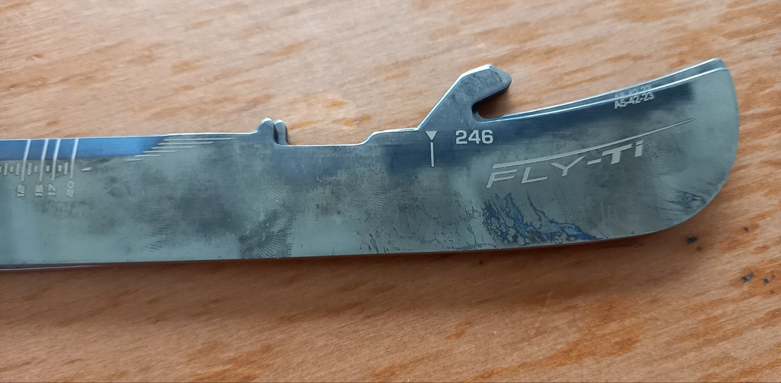 Bauer FLY-Ti Schaatsijzers - Maat 246, Ophalen of Verzenden, Gebruikt, Schaatsen