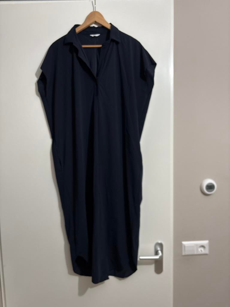 Penn&Ink polo midi jurk maat 46, Blauw, Maat 46/48 (XL) of groter, Ophalen of Verzenden, Zo goed als nieuw