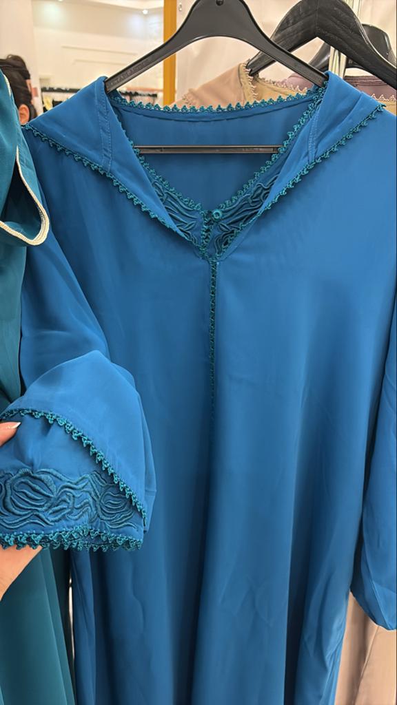 Elegante Marokkaanse Jelaba - Traditionele Kleding, Blauw, Maat 46/48 (XL) of groter, Nieuw, Ophalen of Verzenden
