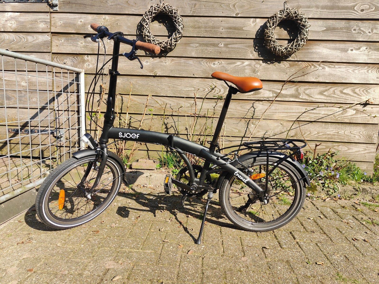 Sjoef Travel opvouwbare fiets - 6 maanden gebruikt, 20 inch of meer, Versnellingen, Zo goed als nieuw, Totaal opvouwbaar