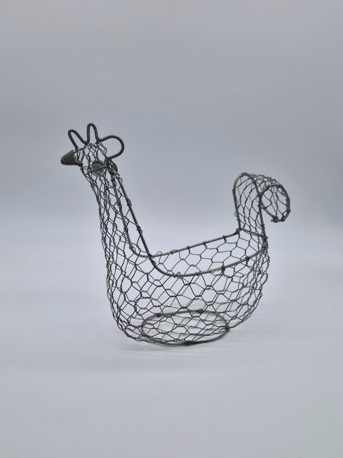 Metalen Eiermandje Kip - Landelijke Keukendecoratie H23cm, Gebruikt, Ophalen of Verzenden, Landelijk, Metaal