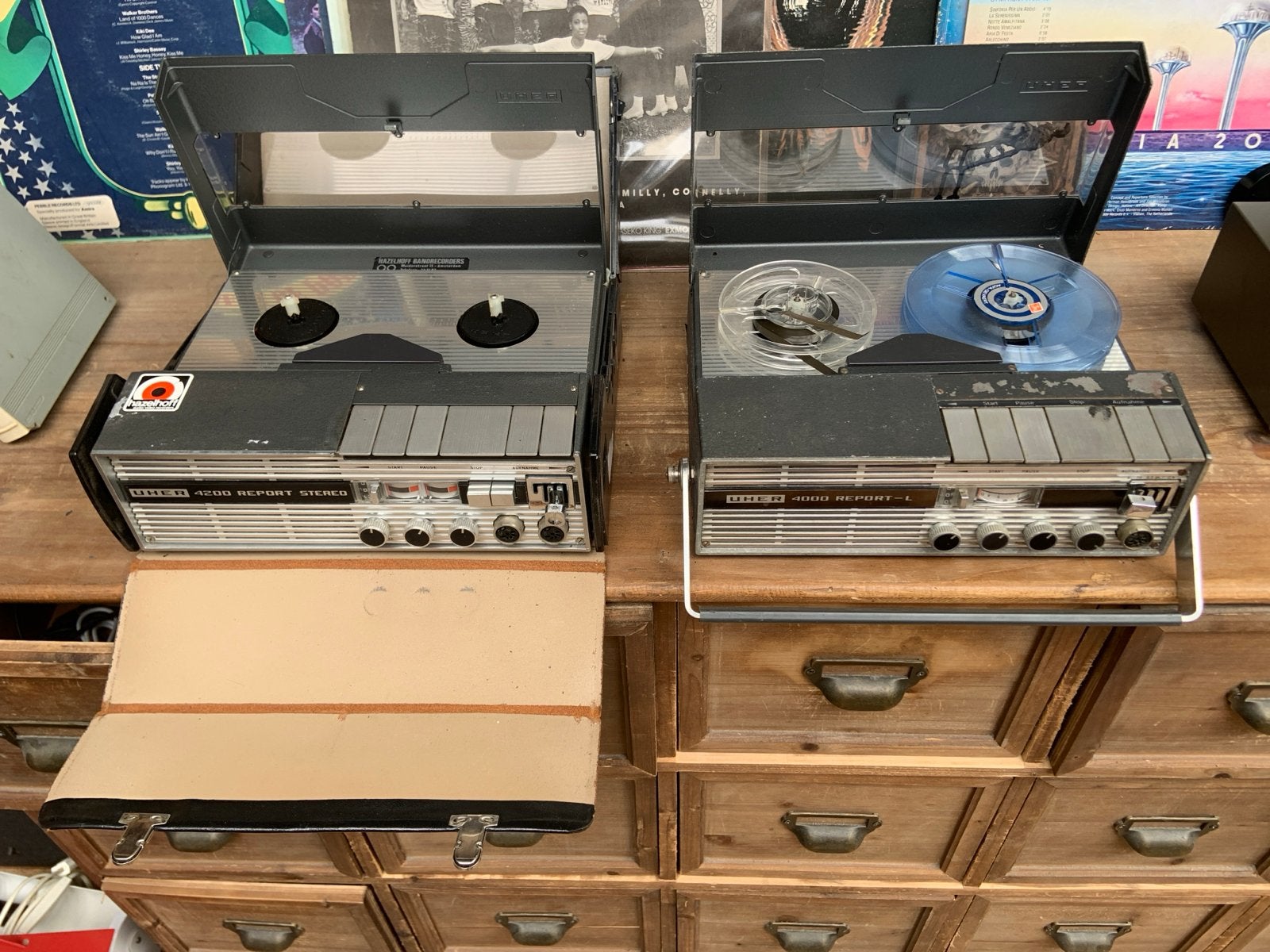 UHER 4200 Report Stereo & UHER 4000 Report-L Bandrecorders, Ophalen of Verzenden, Bandrecorder, Met banden