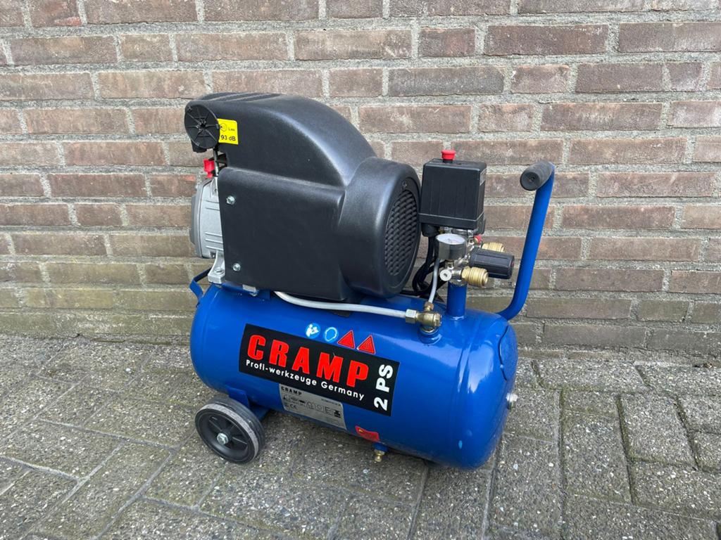 Cramp compressor 25 liter, nieuw, ., 6 tot 10 bar, Nieuw, 25 tot 100 liter