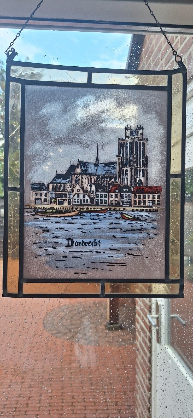 glas in loodraam, Ophalen of Verzenden