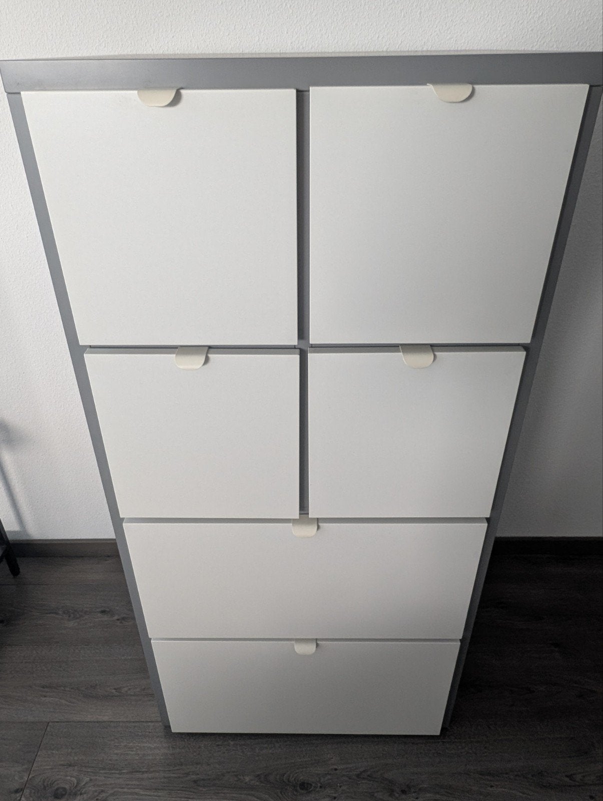 IKEA VISTHUS ladekast met 6 laden - grijs/wit, Ophalen, Overige materialen, 100 tot 150 cm, 50 tot 100 cm