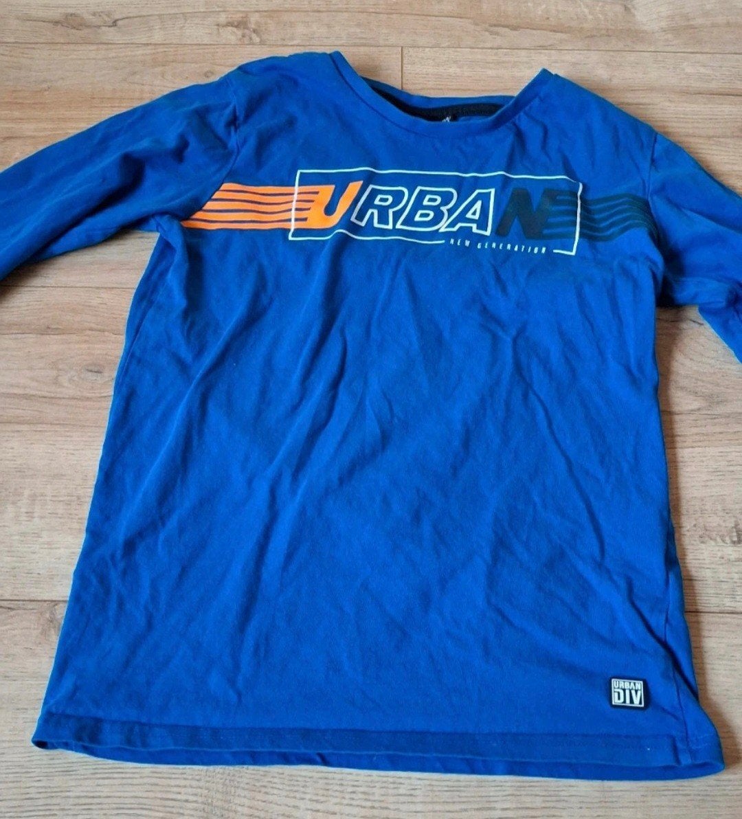 Blauw longsleeve shirt Urban Div, maat 158/164, Gebruikt, Ophalen of Verzenden, Shirt of Longsleeve, Jongen