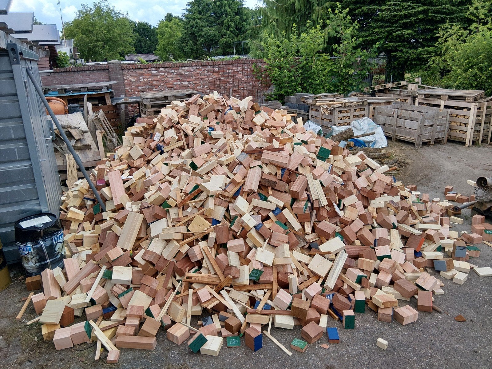 brandhout kachelhout houtblokken hardhout, 6 m³ of meer, Ophalen, Overige houtsoorten, Blokken