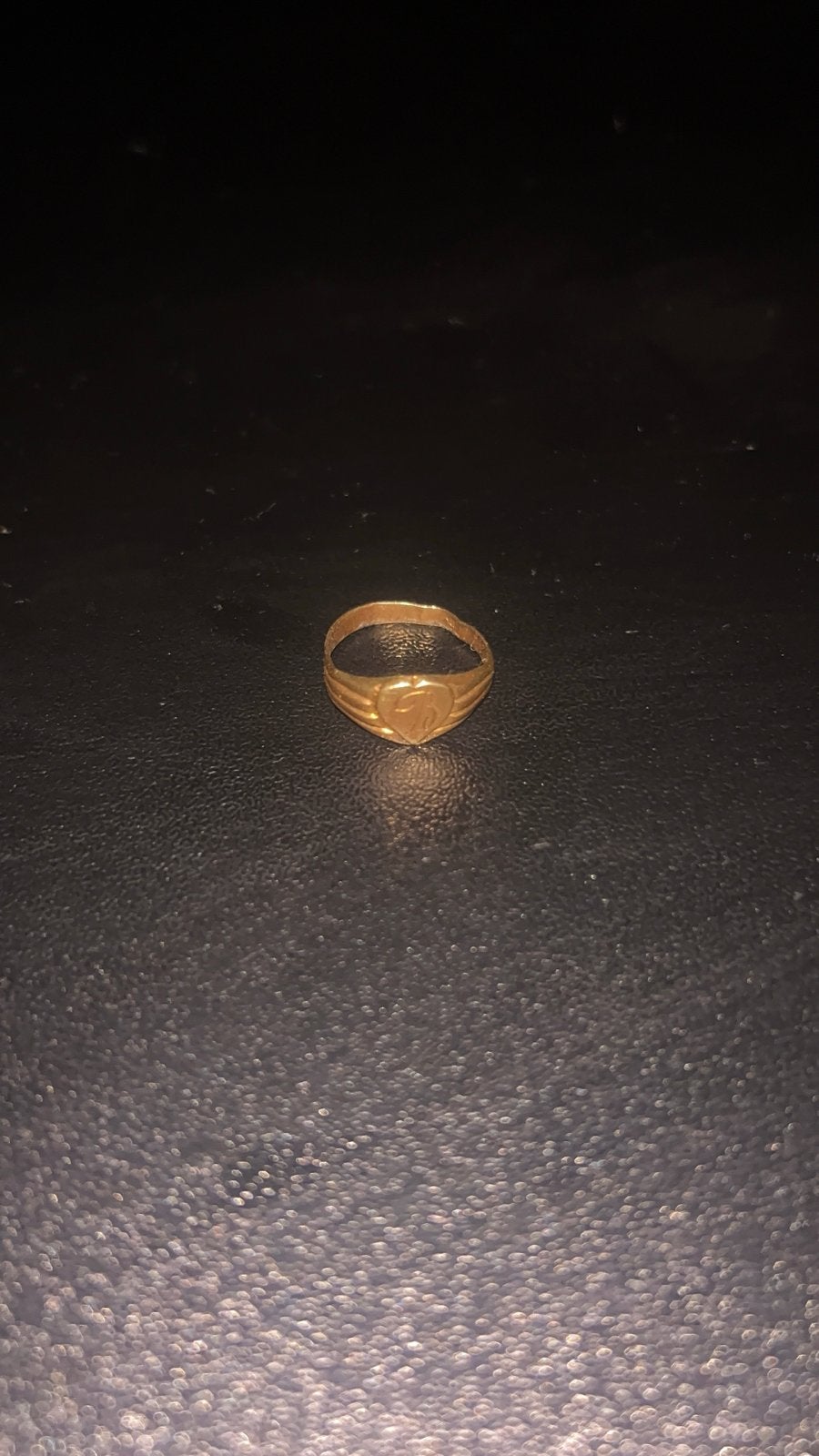 Gouden ring met hartje - Maat 17-18, Gebruikt, Verzenden, 17 tot 18, Dame of Heer