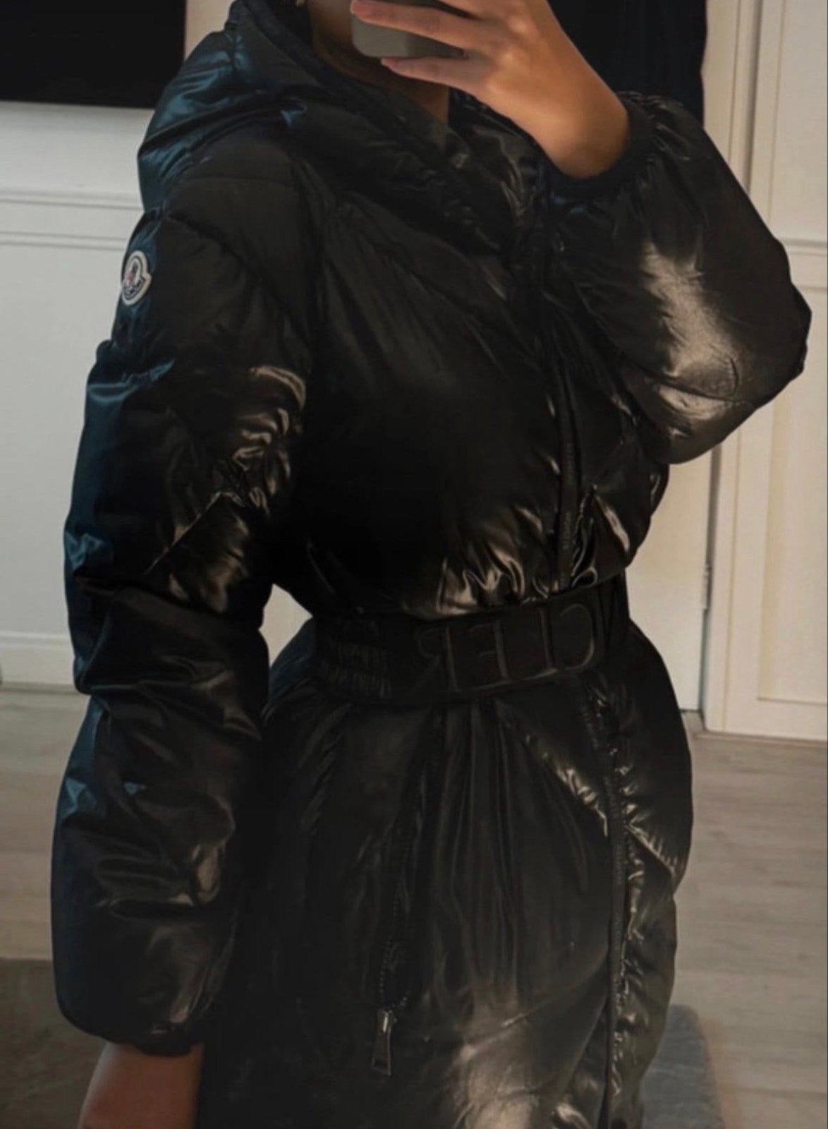 Moncler Cotonniere Gewatteerde Donsjas Zwart XXS, Ophalen of Verzenden, Zo goed als nieuw, Maat 34 (XS) of kleiner, Zwart