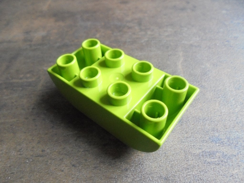 Lego Duplo Brick 2x4 Slope Curved Inverted (zie foto's) 11, Ophalen of Verzenden, Gebruikt, Losse stenen, Duplo