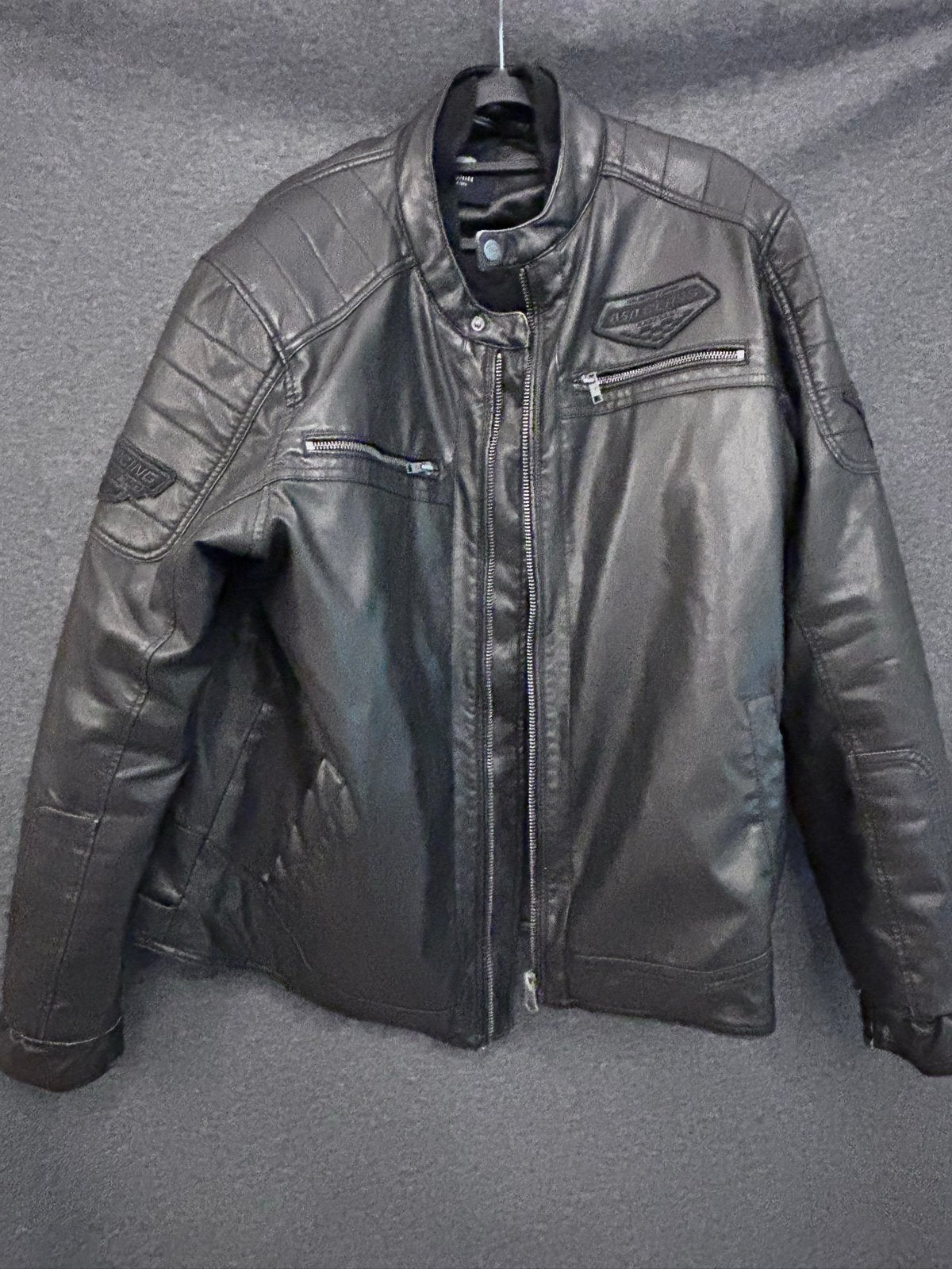 Zwart leren winter jas van Petrol Industries, maat 2XL, Ophalen of Verzenden, Zo goed als nieuw, Maat 56/58 (XL), Zwart