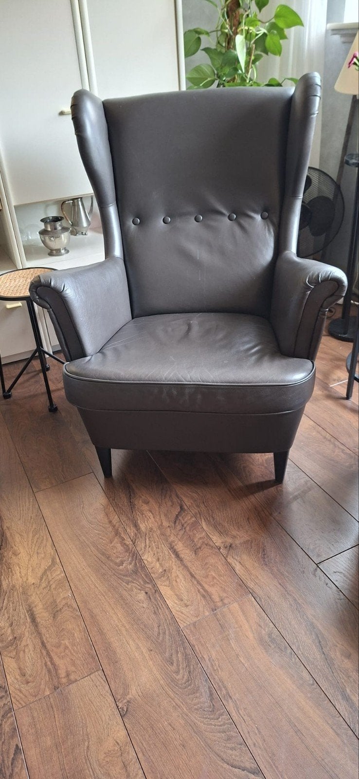 Comfortabele bruine leren fauteuil, Ophalen, Gebruikt, Leer, Klassiek, Comfortabel
