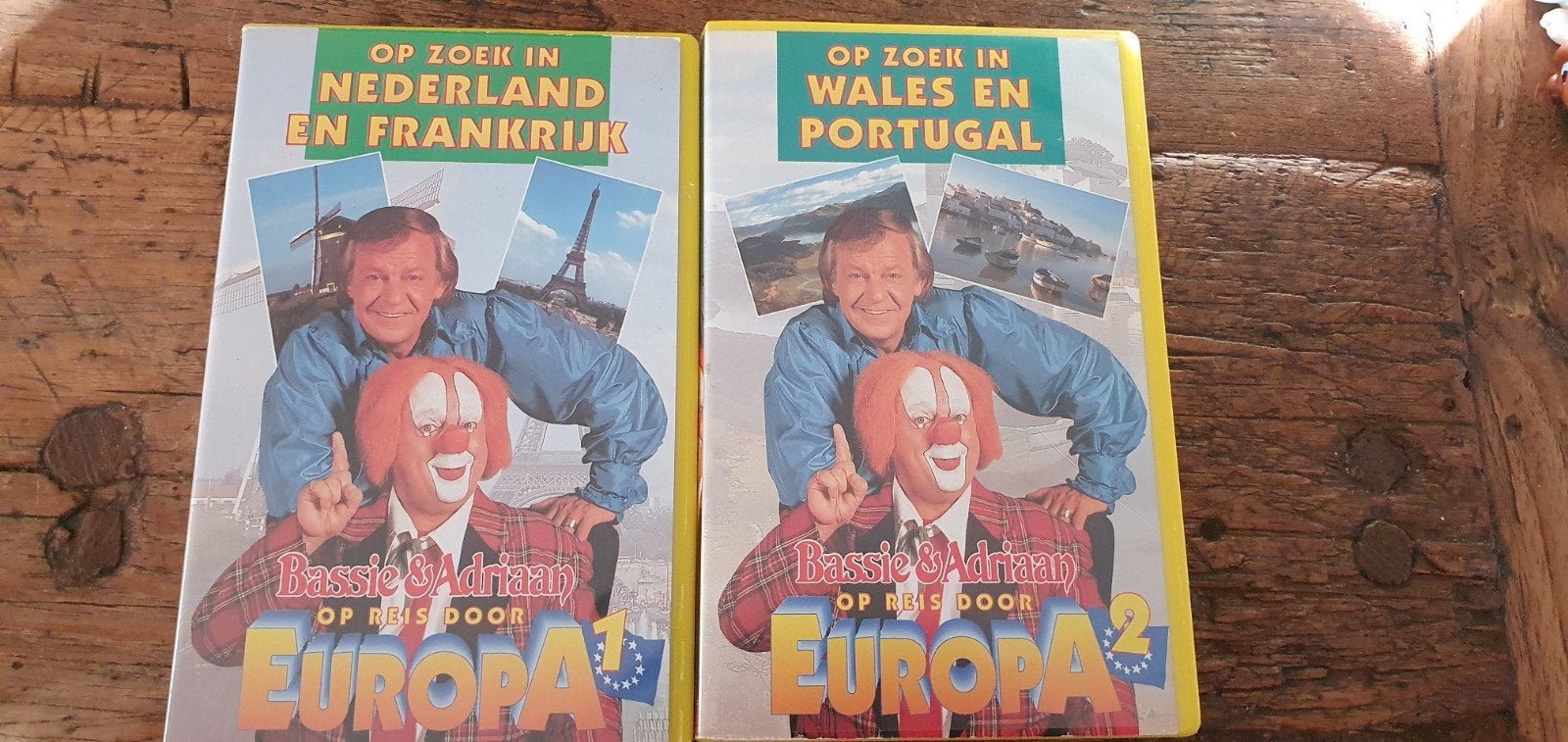 Bassie en Adriaan CNR videoband op reis door Europa  1 en 2, Cd's en Dvd's, Gebruikt, Alle leeftijden, Kinderprogramma of -film