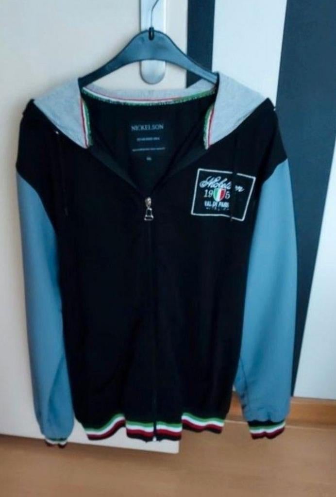 Nickelson Heren Vest Zwart/Blauw/Grijs - Maat L, Kleding | Heren, Maat 48/50 (M), Zwart, Nickelson, Ophalen of Verzenden