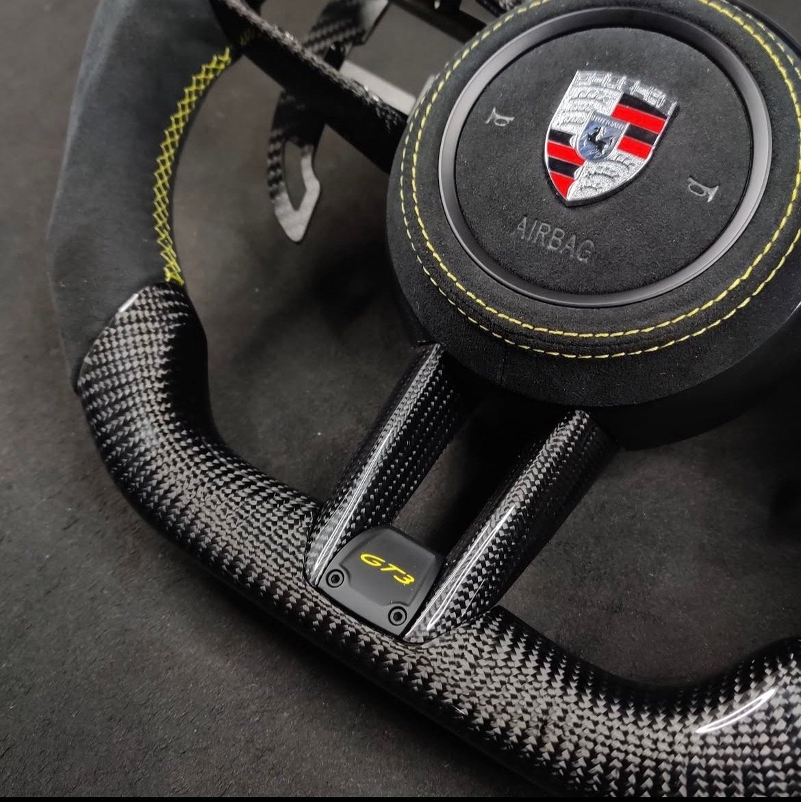 ACTIE! Porsche Custom Stuur - Carbon Fiber & Leder/Alcantara, Verzenden, Hemelstudio, Info@hemelstudio.com, 7824kc