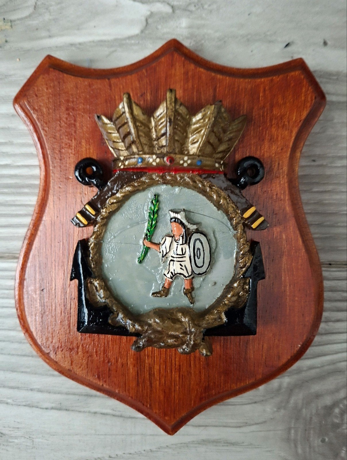 Vintage Wapenschild Karel Doorman, Ophalen of Verzenden