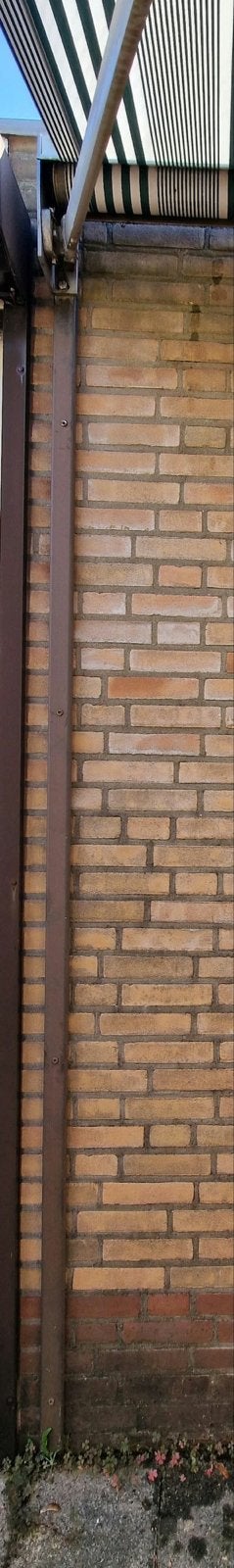 Foto 6 van Knikarmscherm - Groen/Wit gestreept zonnescherm
