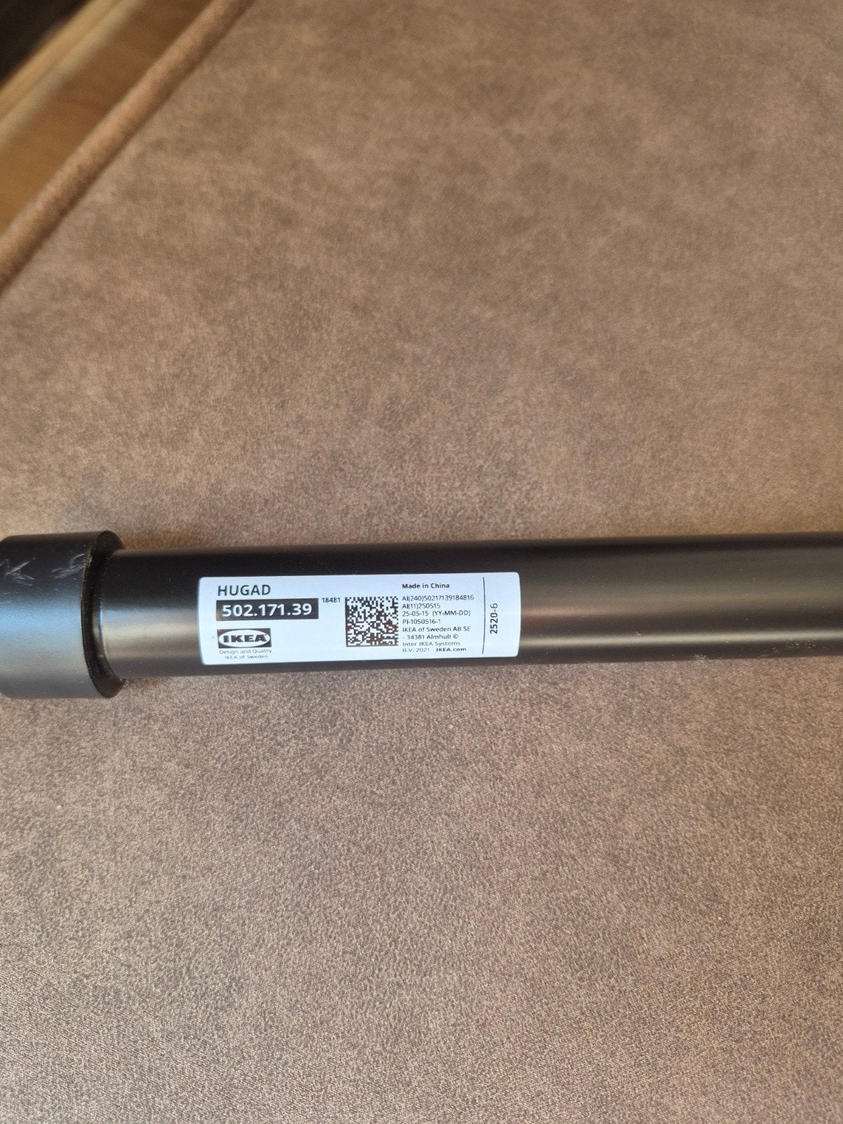 IKEA HUGAD Gordijnroede met Beugels - Zwart, IKEA, Ophalen, Zwart
