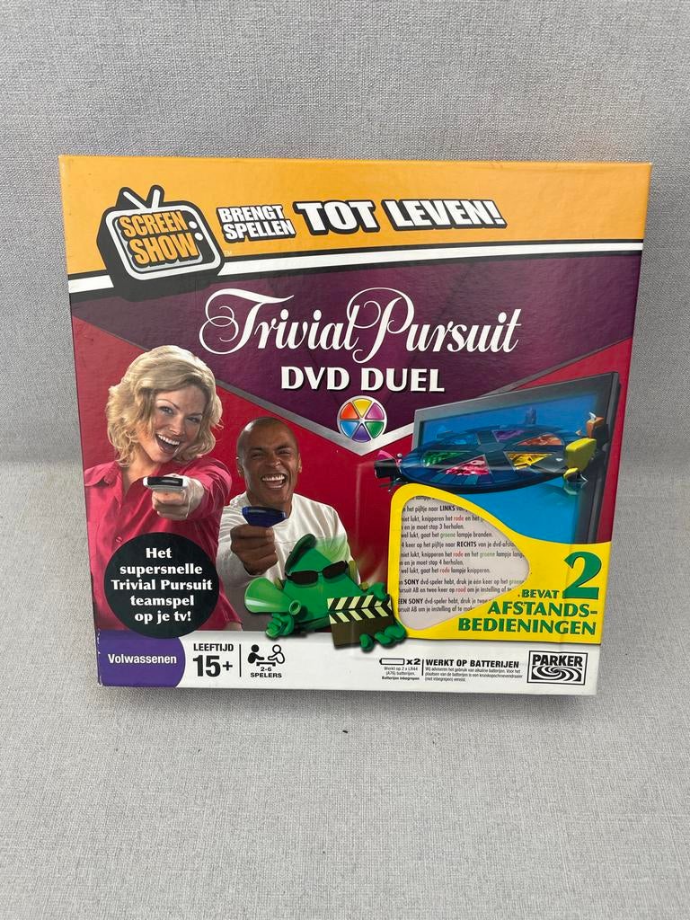 Trivial Pursuit DVD Duel - Het supersnelle teamspel, Een of twee spelers, Ophalen of Verzenden, Zo goed als nieuw