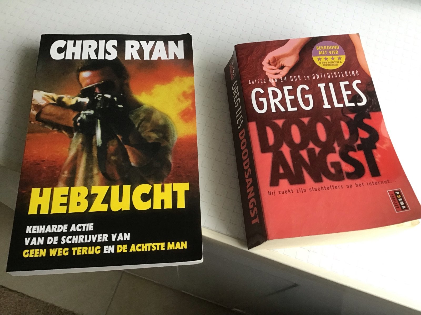 Spannende thrillers: Chris Ryan - Hebzucht & Greg Iles - Doo, Boeken, Ophalen of Verzenden, Gelezen