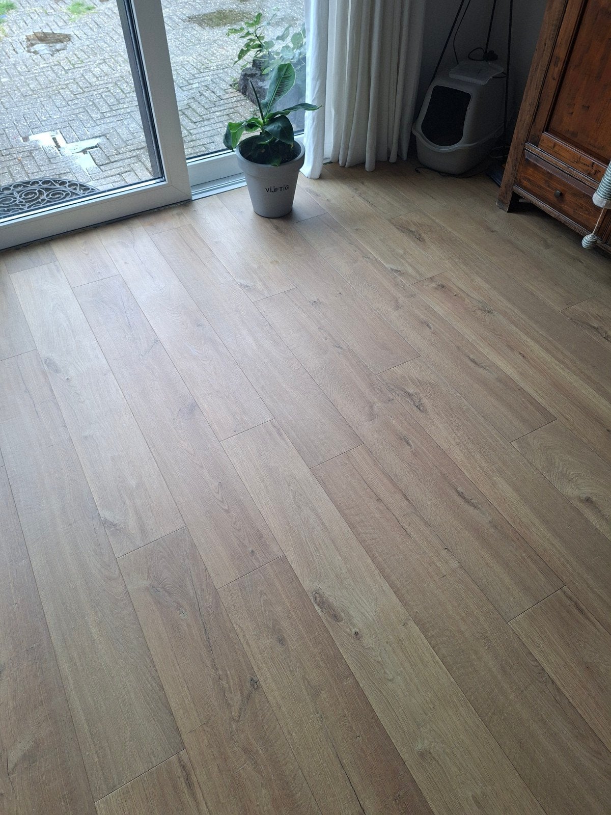 Mooie Quickstep laminaatvloer, Ophalen, Gebruikt, 50 tot 150 cm, 10 m² of meer