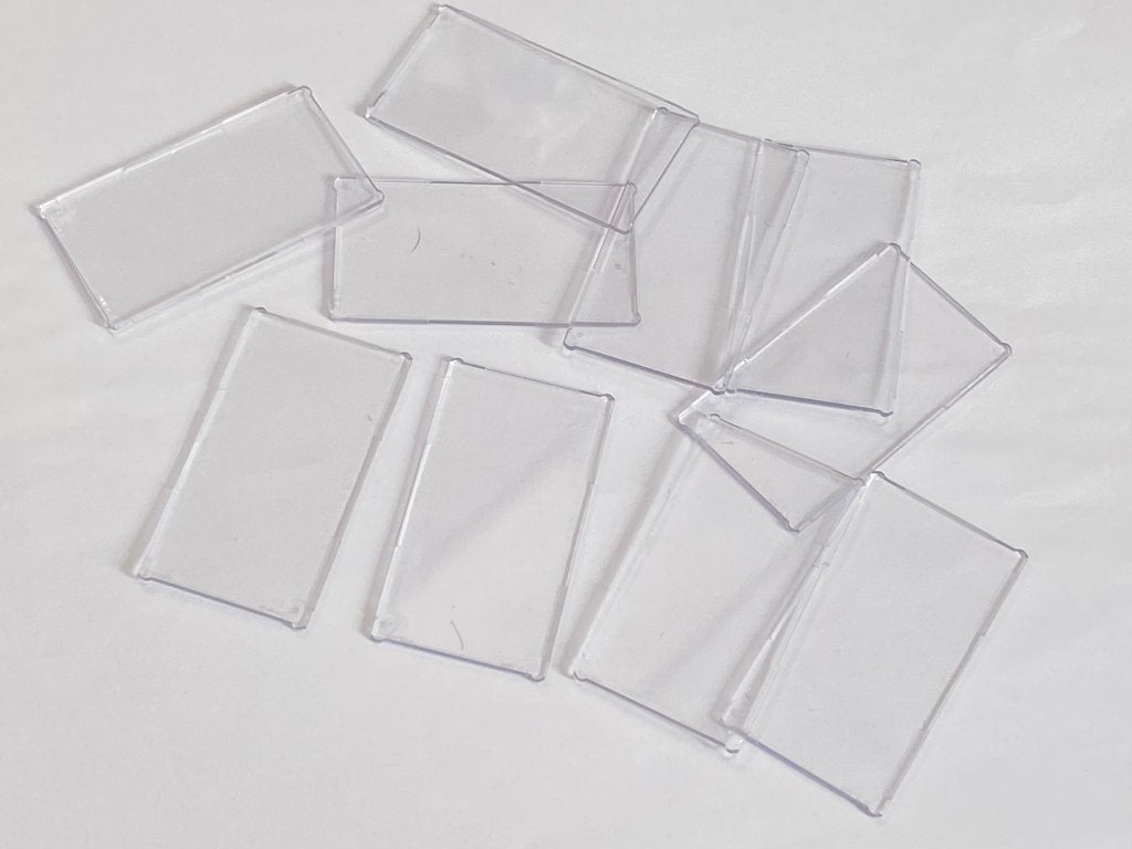 Partij 10x nieuwe 1x4x6 Lego ramen / glas in diverse kleuren