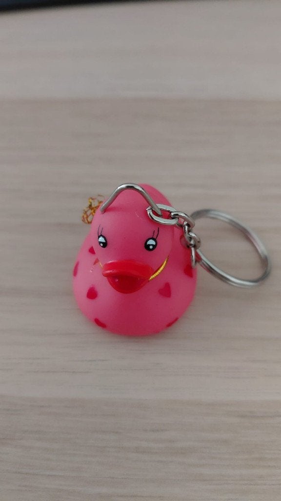 sleutelhanger badeendje, Ophalen, Zo goed als nieuw, Knuffel of Figuurtje