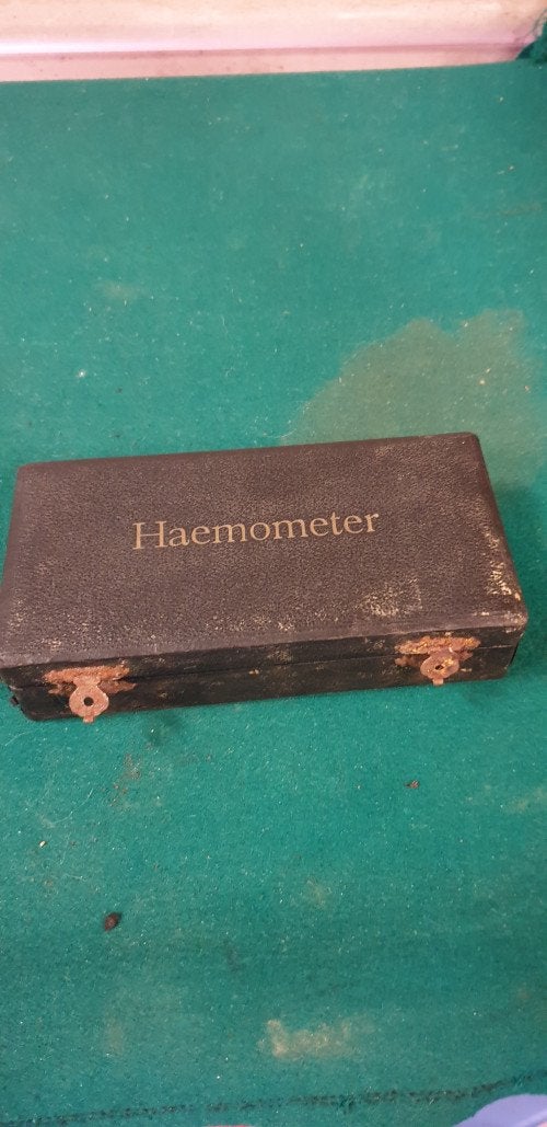 haemometer antiek , in kistje 1927 - 1928, Ophalen of Verzenden