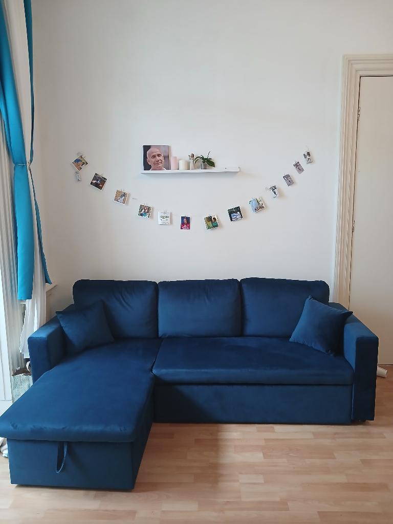 Slaapbank, Huis en Inrichting, Banken | Sofa's en Chaises Longues, Ophalen, 150 tot 200 cm, Tweepersoons, 75 tot 100 cm