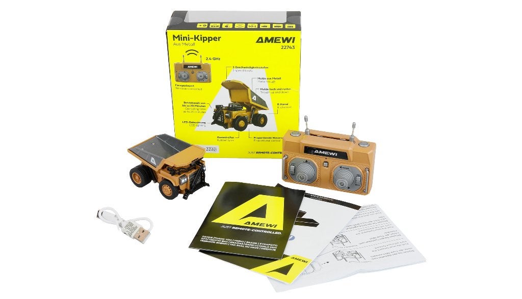 Amewi Mini Metal Tipper Truck proportional 8-channel 1/64, Hobby en Vrije tijd, Verzenden, Nieuw, Overige schalen, Onderdeel