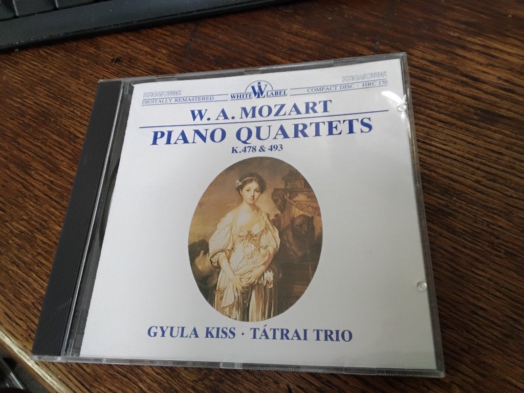 Mozart: Piano Quartets Gyula Kiss /Tatrai Trio Hungaroton cd, Kamermuziek, Mozart, Ophalen of Verzenden, Zo goed als nieuw