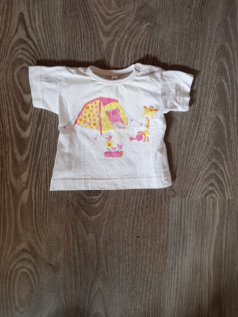 KInderkleertjes maar 50-56, Jongetje of Meisje, Zo goed als nieuw, Shirtje of Longsleeve, Diverse merken