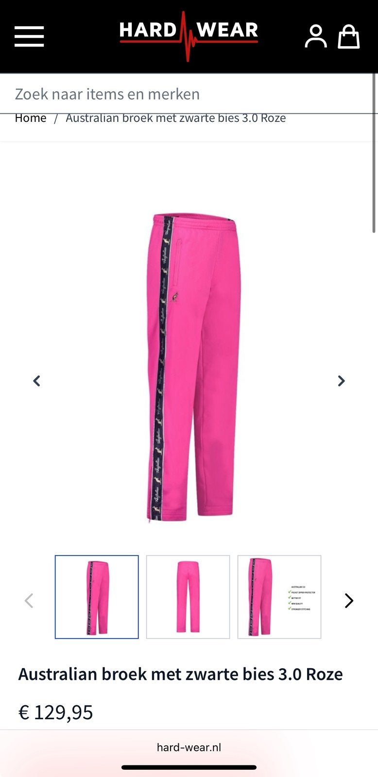 Originele Roze Australian trainingsbroek nieuw- Maat 48, Verzenden, Maat 46/48 (XL) of groter, Nieuw, Roze