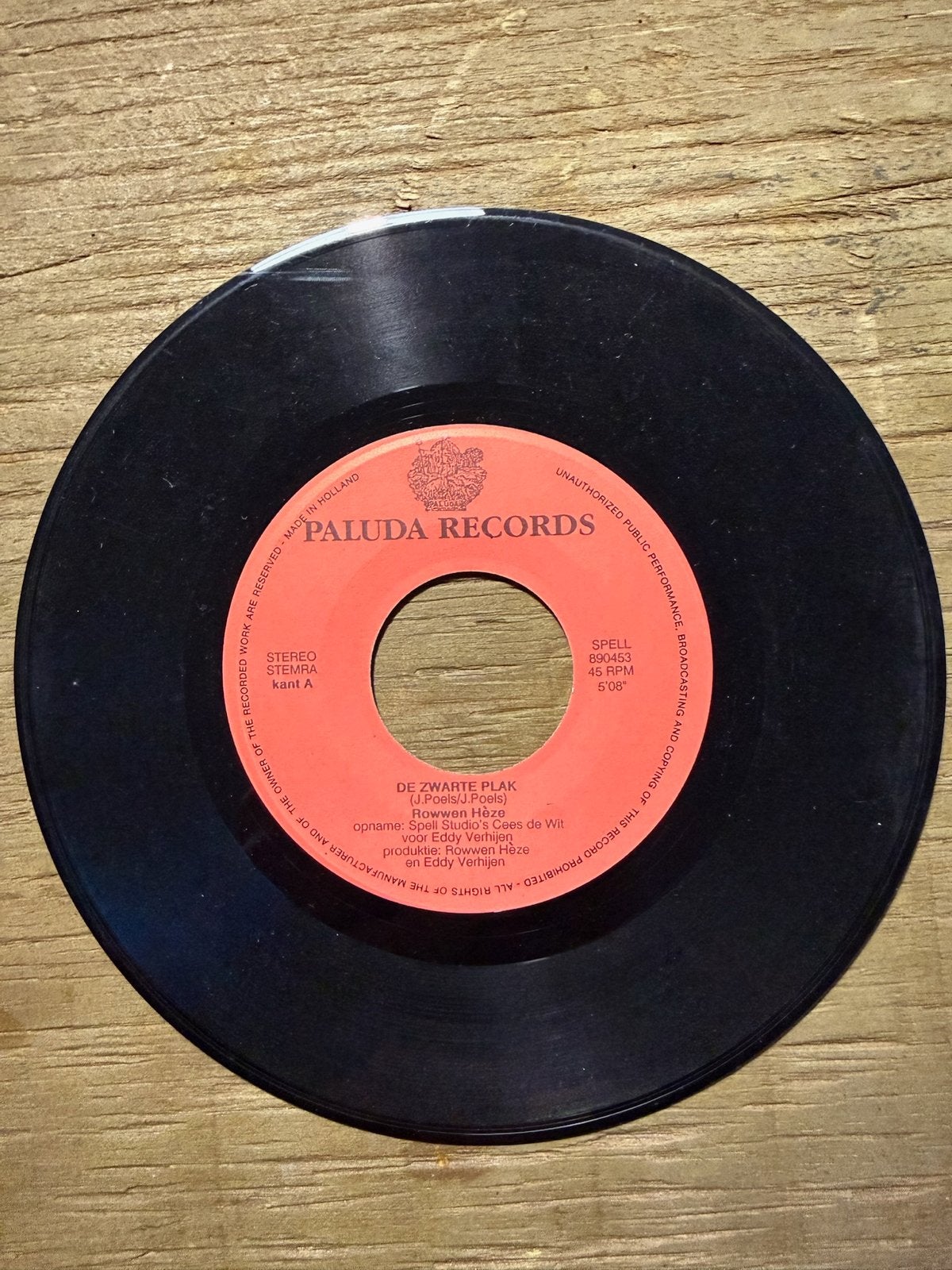 Rowwen Heze - De Zwarte Plak - America 7 inch EP, Gebruikt, Originele persing, 7 inch, Ophalen of Verzenden
